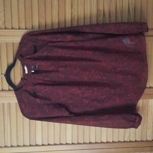 Michael Michael Kors Sheer Long Sleeve Triangle Cutout Neckline Tunic Size Small